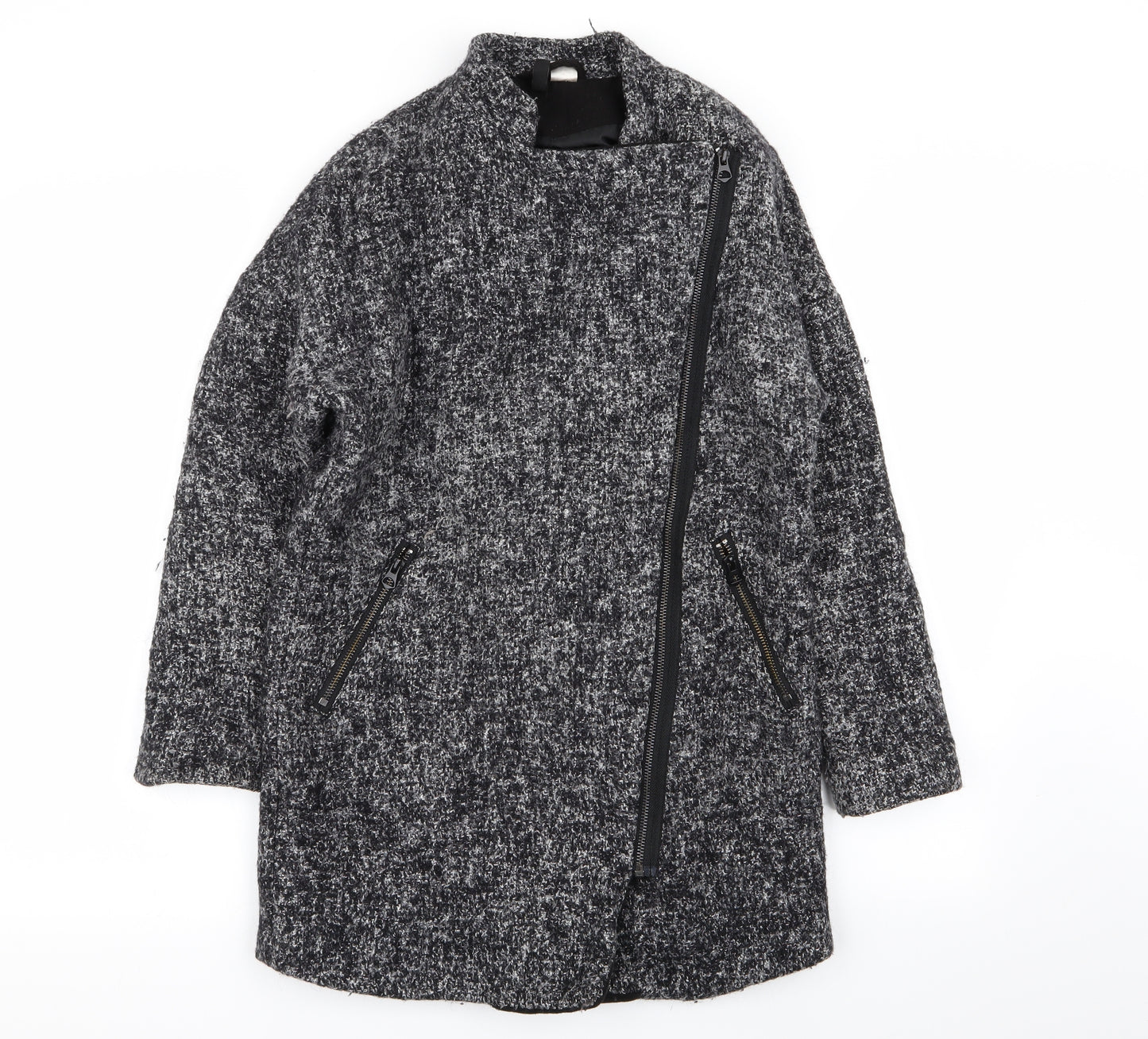 Divided by H&M Womens Grey   Overcoat Coat Size 6