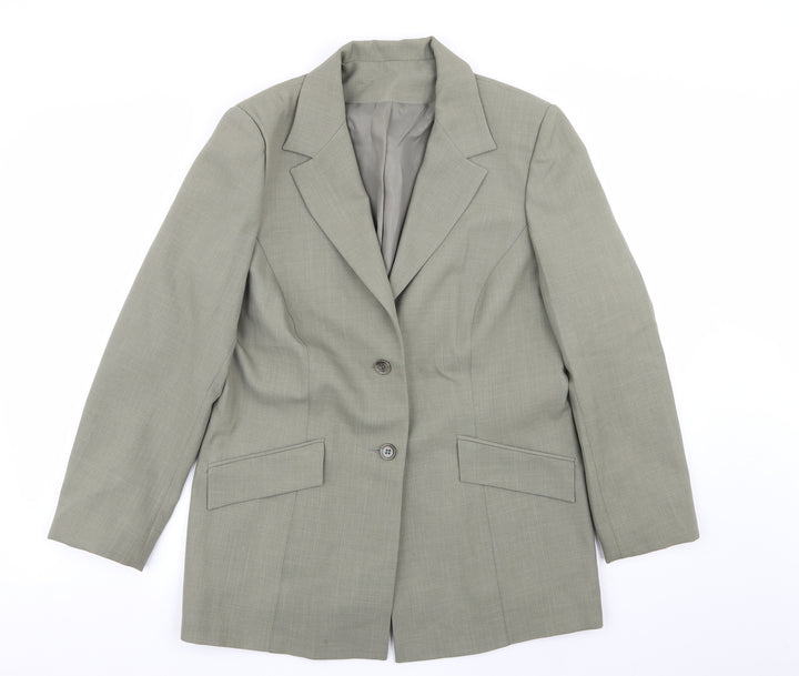 Berkertex Womens Green Jacket Blazer Size 16
