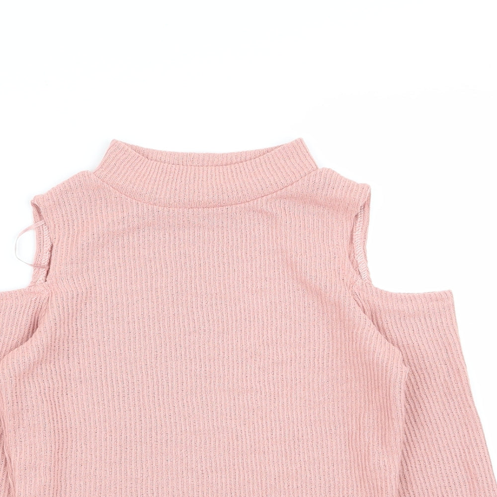 Select Womens Pink   Basic T-Shirt Size 6