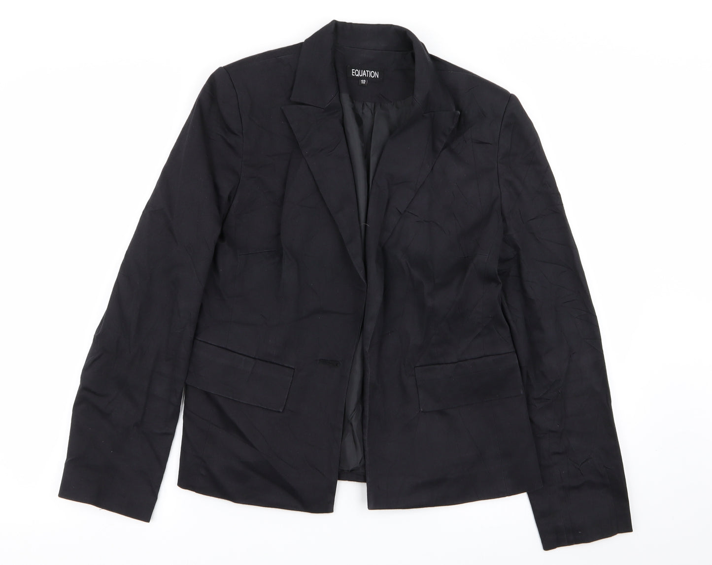 equation Womens Black   Jacket Blazer Size 12