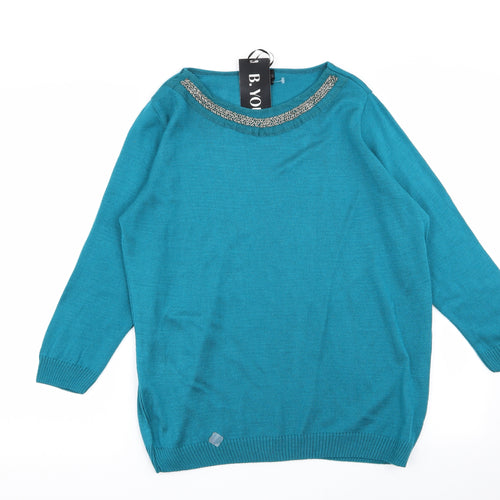 be you Womens Blue   Pullover Jumper Size 16