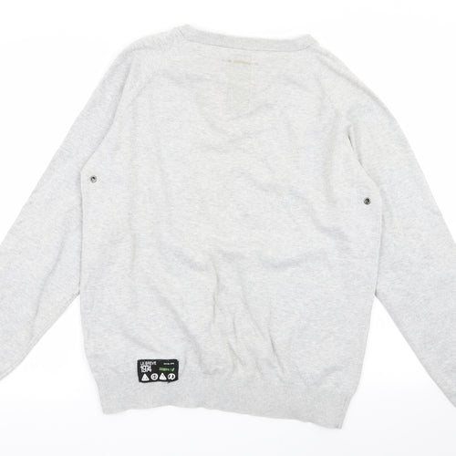 leibreve Mens Grey   Pullover Jumper Size XL