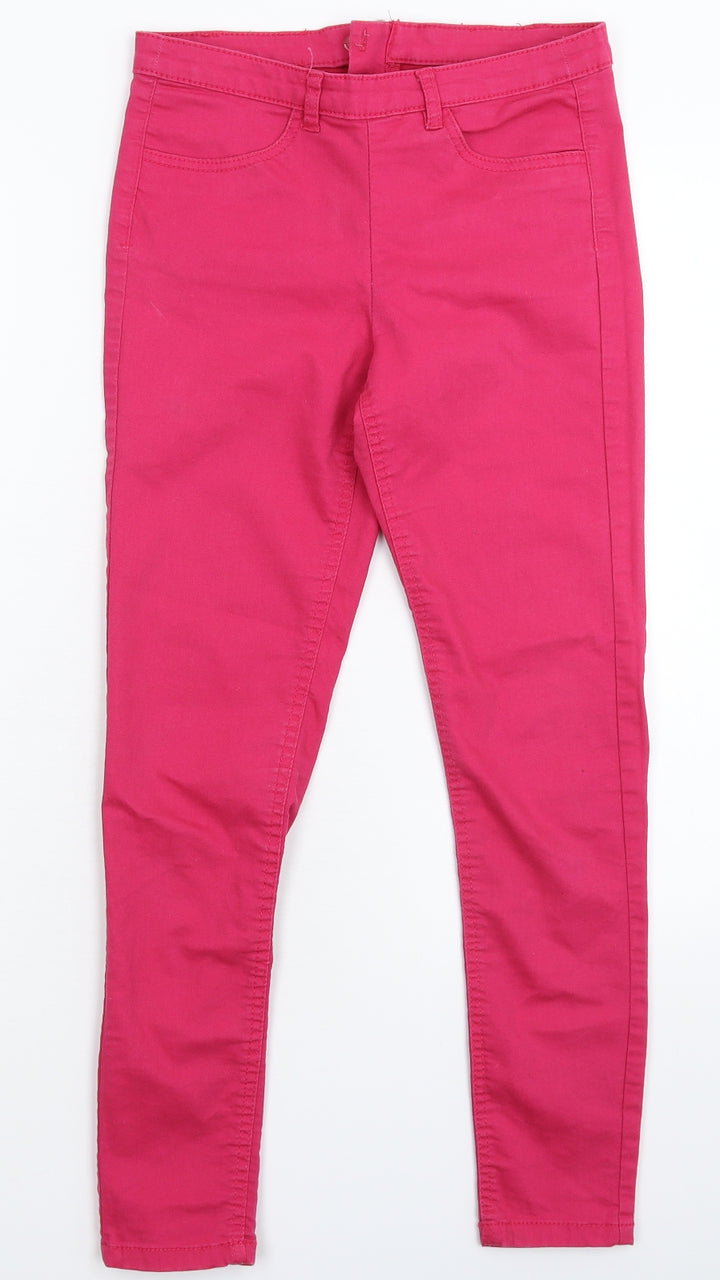 Divided Womens Pink  Denim Jegging Jeans Size 10 L25 in