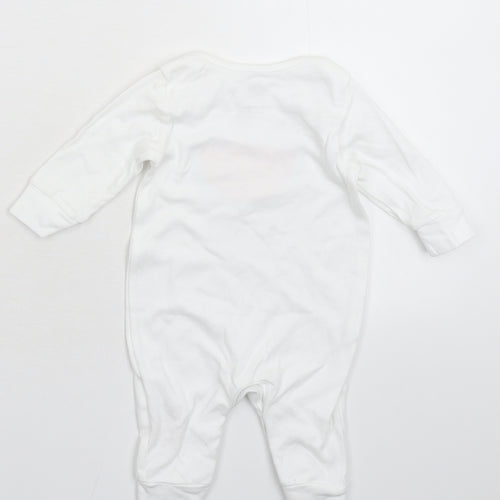 Bluezoo Baby White   Babygrow One-Piece Size 3-6 Months