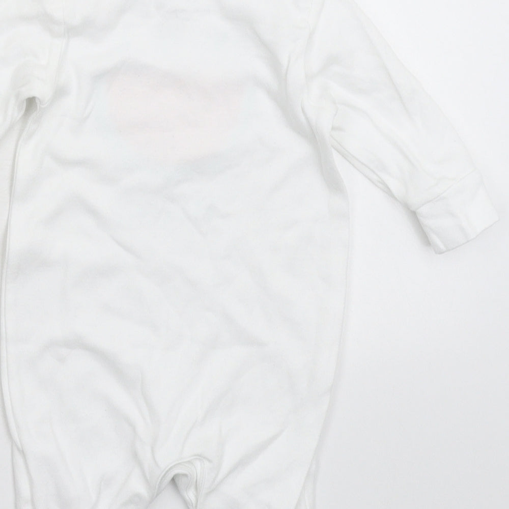 Bluezoo Baby White   Babygrow One-Piece Size 3-6 Months