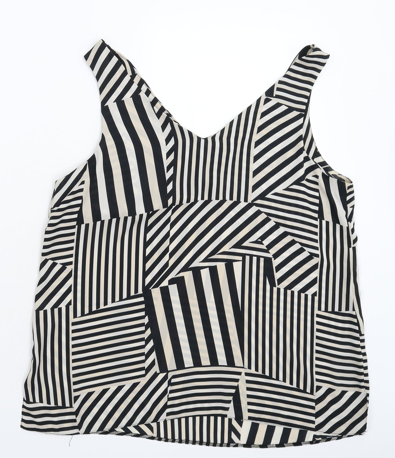 Wallis Womens Multicoloured Geometric  Basic Tank Size 14