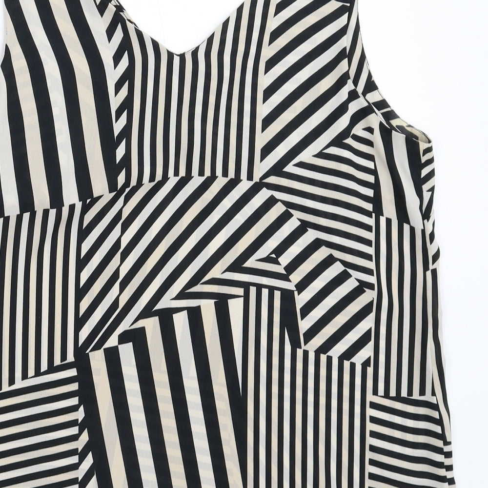 Wallis Womens Multicoloured Geometric  Basic Tank Size 14