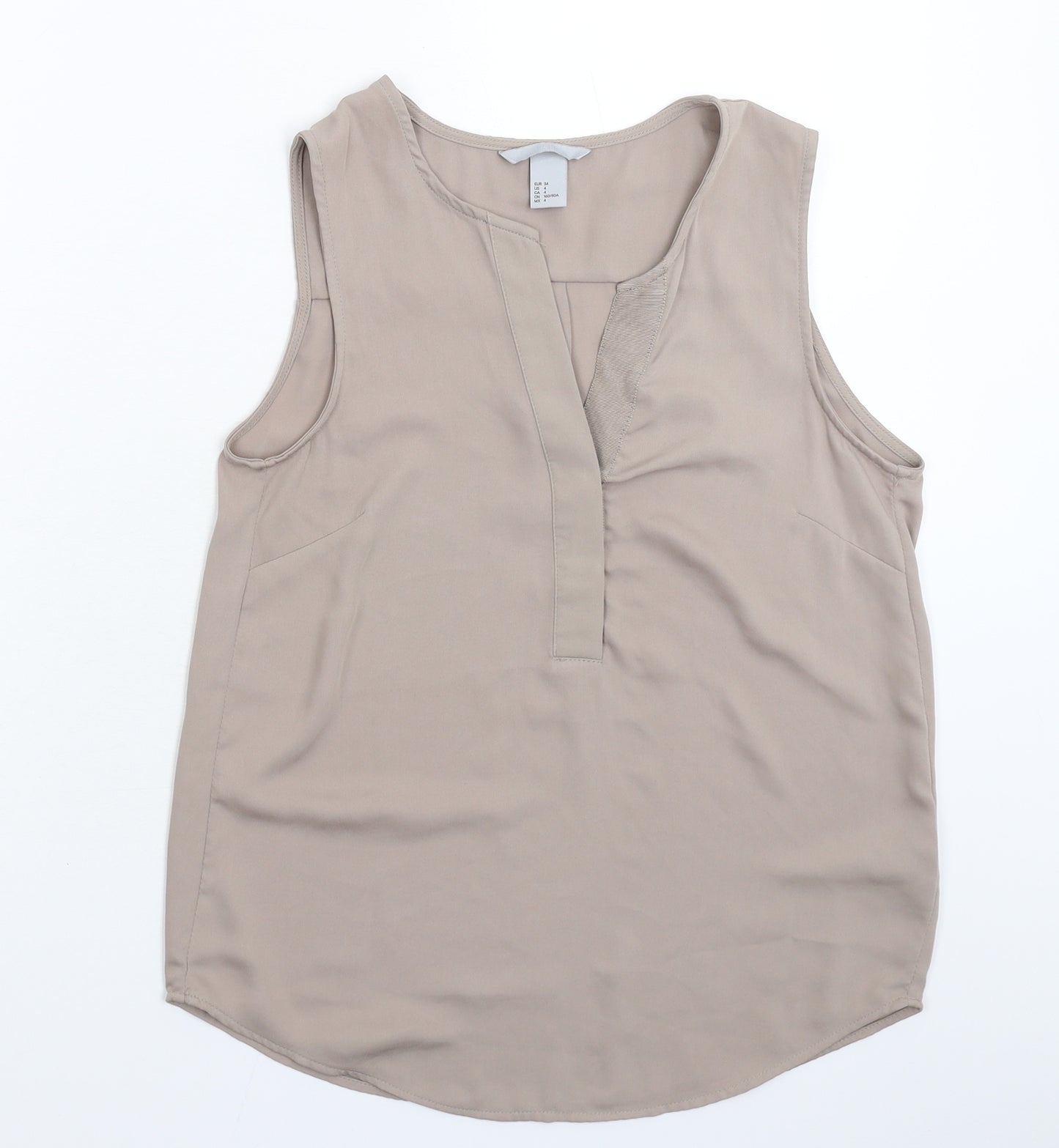 H&M Womens Grey   Basic Tank Size 8