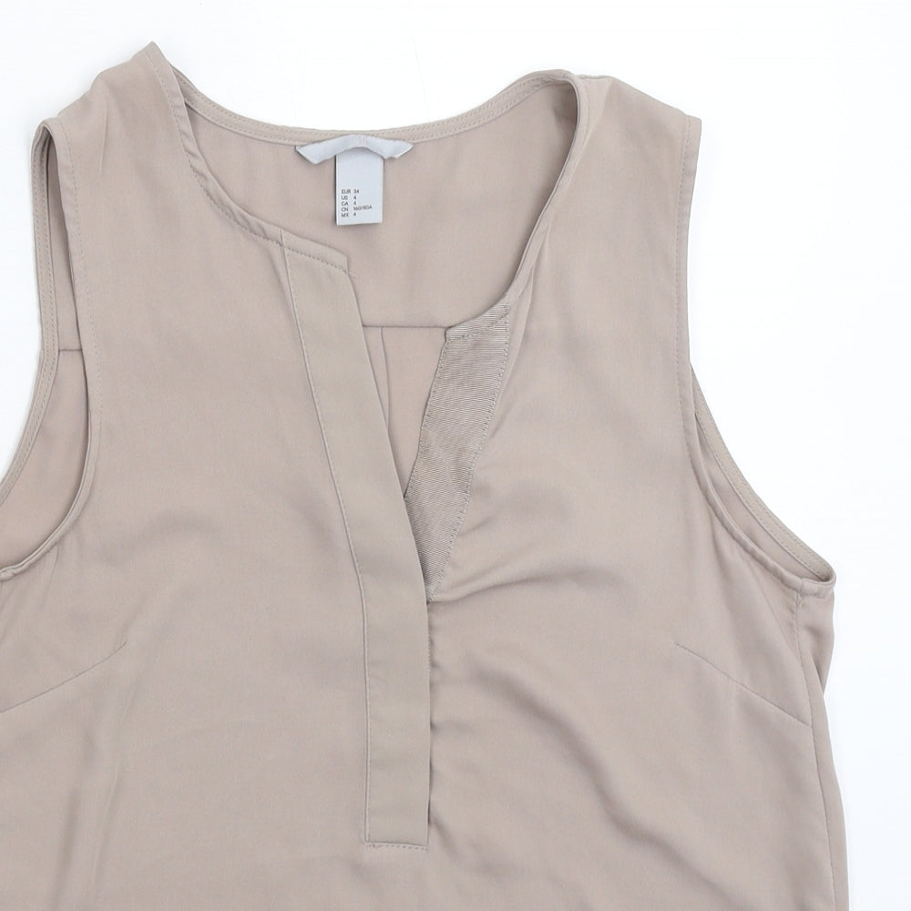 H&M Womens Grey   Basic Tank Size 8