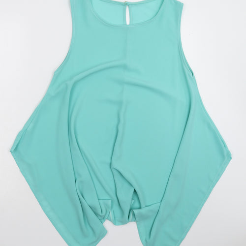 Preworn Womens Green   Basic Blouse One Size