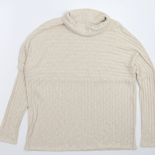 TU Womens Beige  Knit Pullover Jumper Size 18