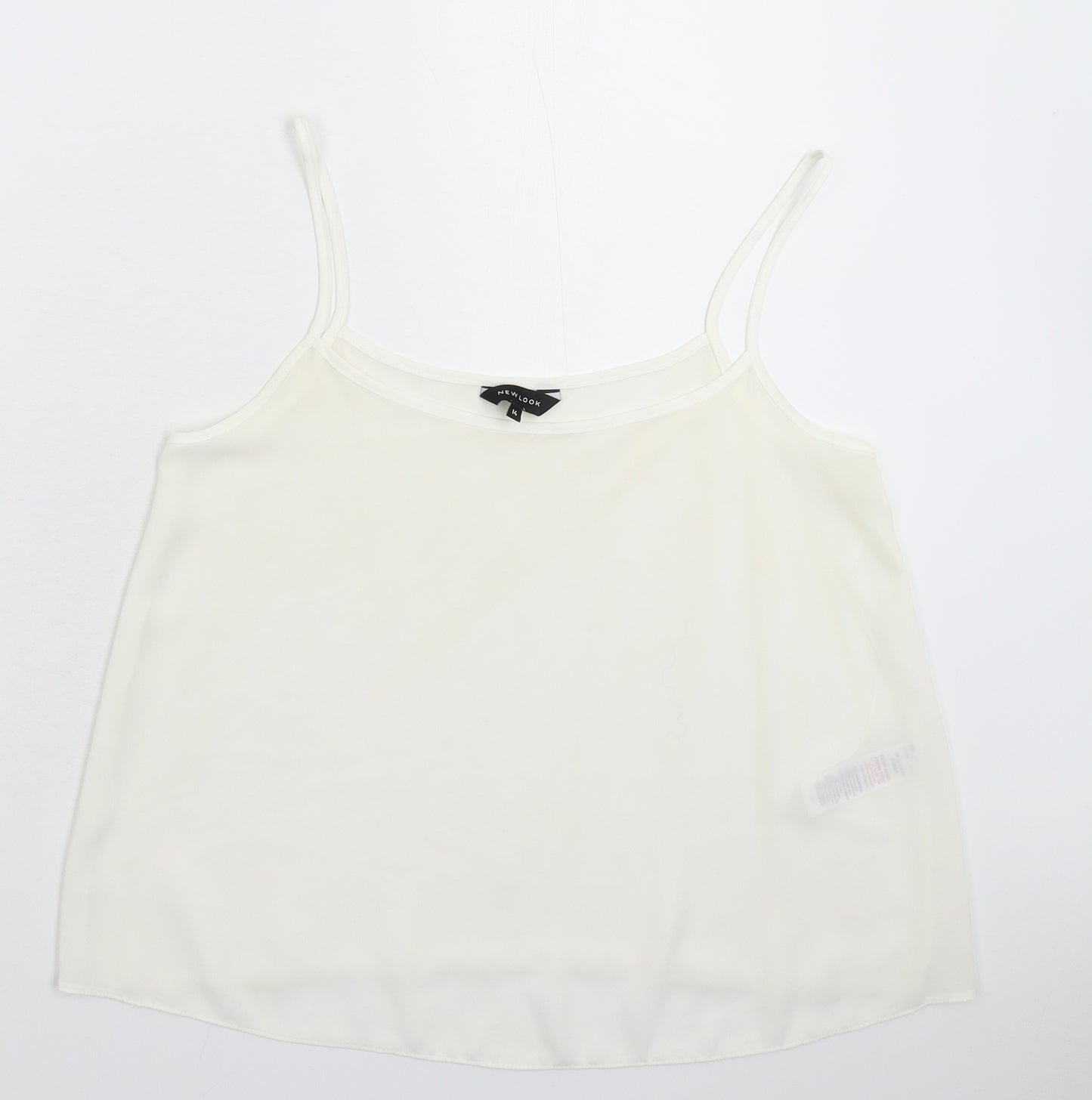 New Look Womens White   Basic Tank Size 14