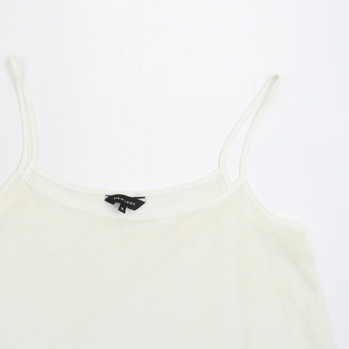New Look Womens White   Basic Tank Size 14