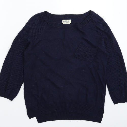 NEXT Womens Blue  Knit Pullover Jumper Size 8
