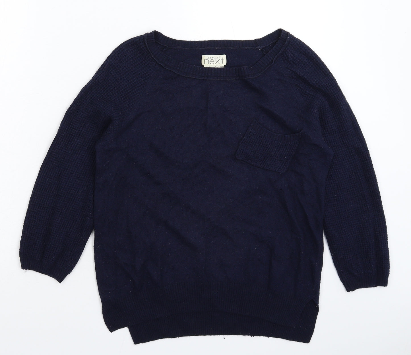 NEXT Womens Blue  Knit Pullover Jumper Size 8