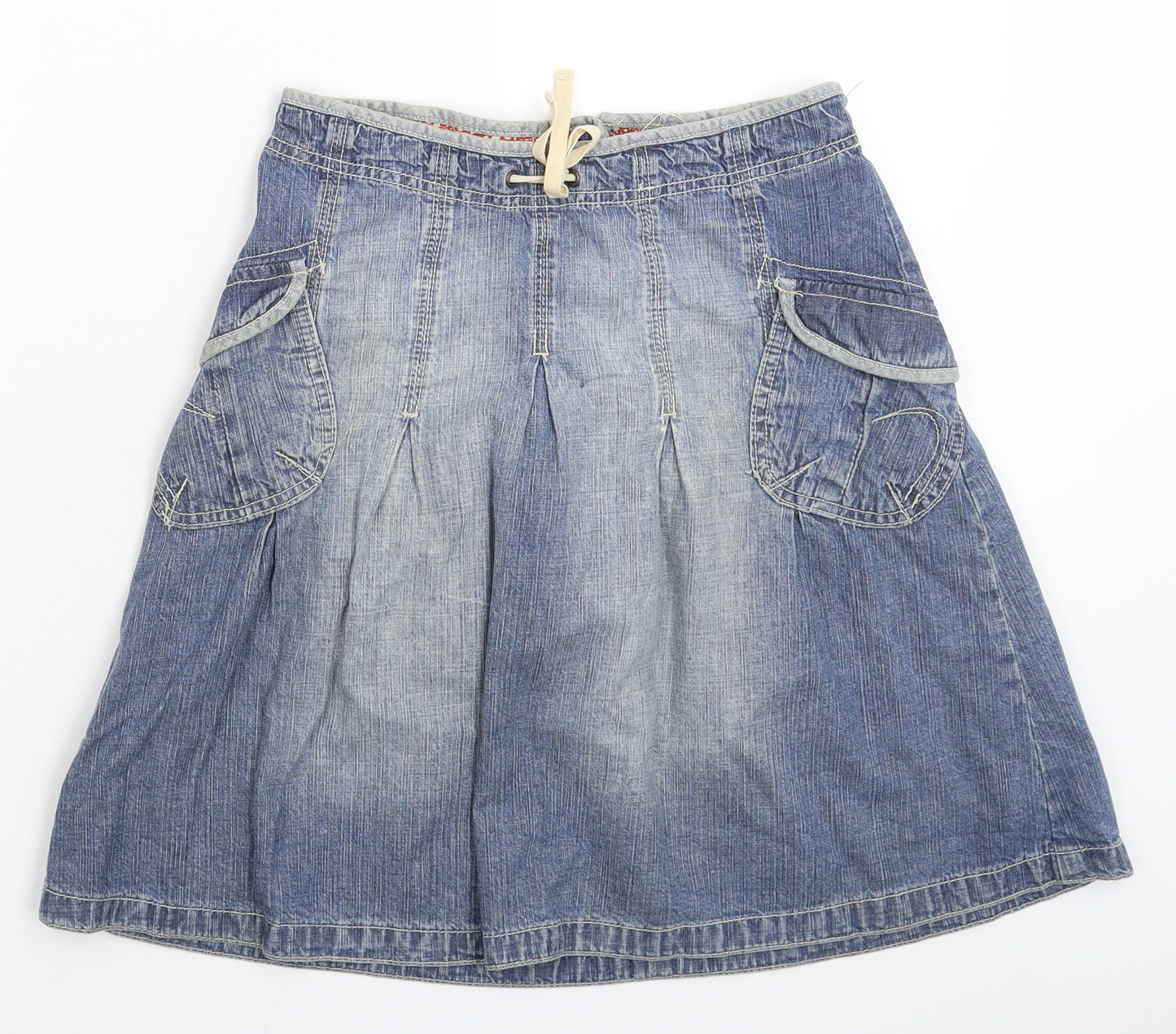 H&M Girls Blue  Denim Flare Skirt Size 11-12 Years
