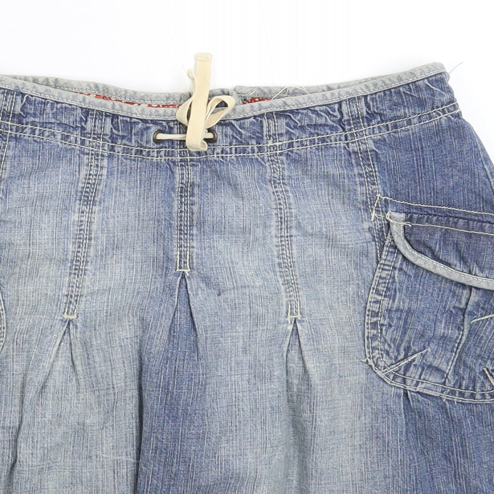 H&M Girls Blue  Denim Flare Skirt Size 11-12 Years