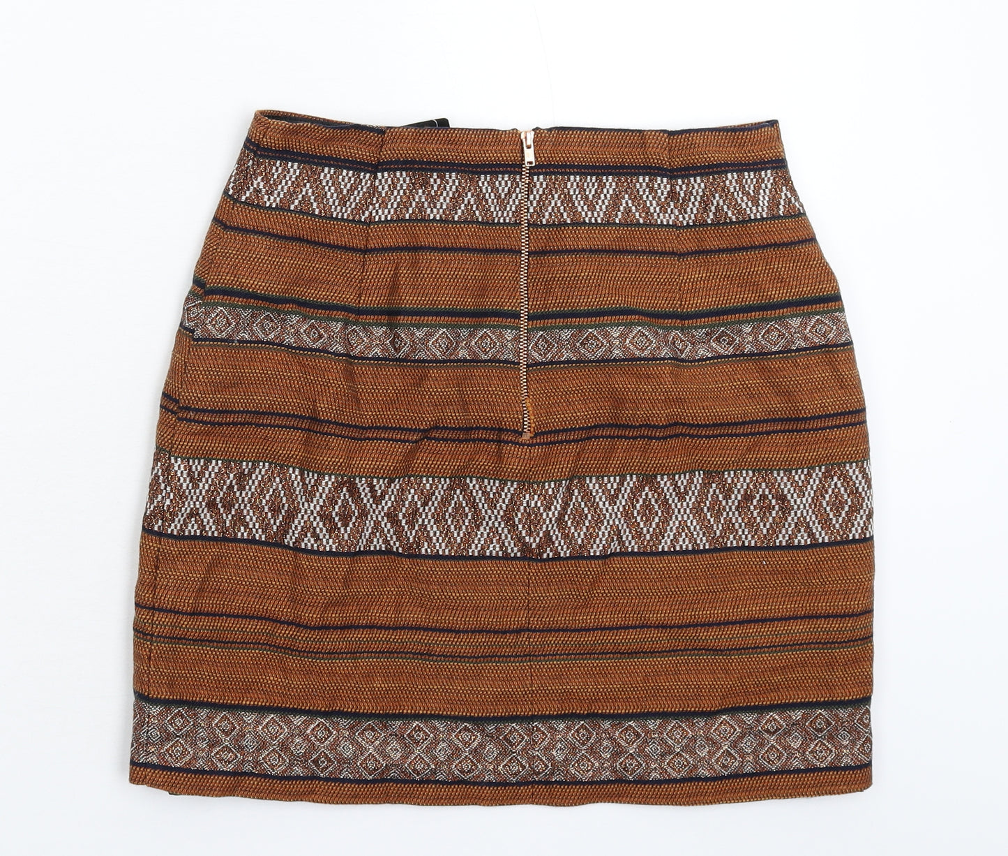 New Look Womens Multicoloured Geometric  Mini Skirt Size 8
