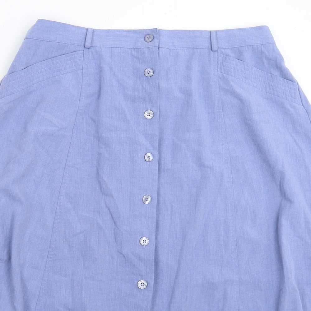 Bonma Womens Blue   Flare Skirt Size 16