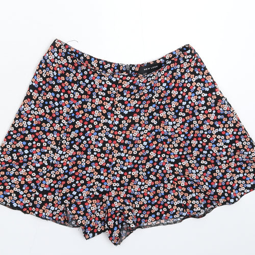 New Look Womens Multicoloured Floral  Hot Pants Shorts Size 6