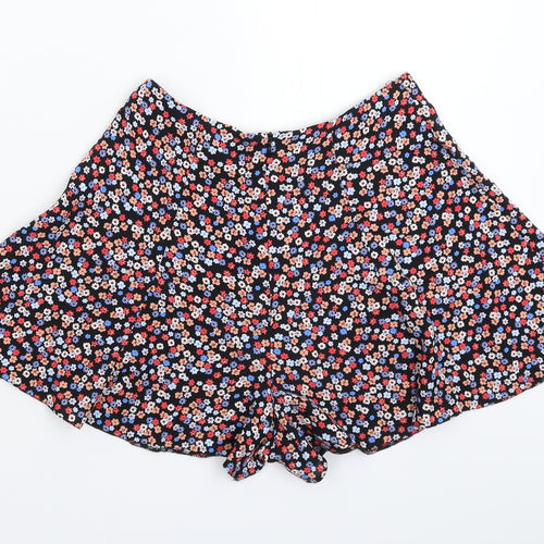 New Look Womens Multicoloured Floral  Hot Pants Shorts Size 6