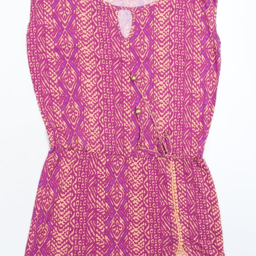 LASCANA Womens Pink Geometric  Basic Tank Size 8