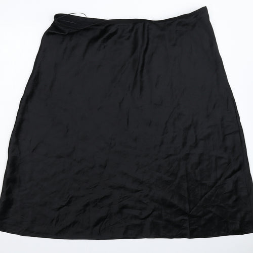 Marks and Spencer Womens Black   A-Line Skirt Size 24