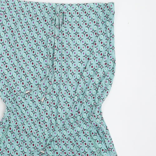 NEXT Womens Green Geometric  Jumpsuit One-Piece Size 8 L3 in