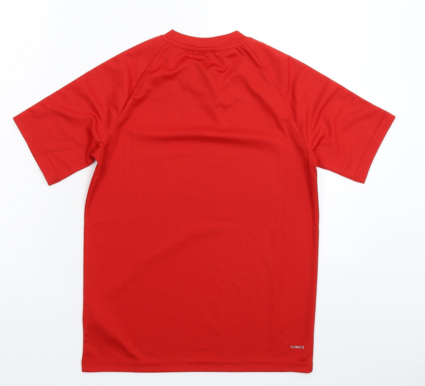 adidas Boys Red Striped  Jersey T-Shirt Size 11-12 Years