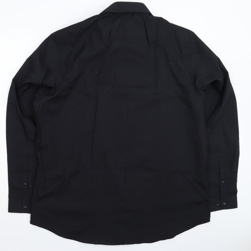 Primark Mens Black    Dress Shirt Size 17.5