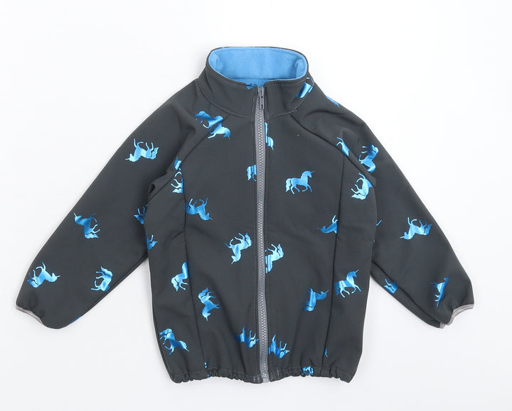 Preworn Girls Grey  Softshell Jacket  Size S