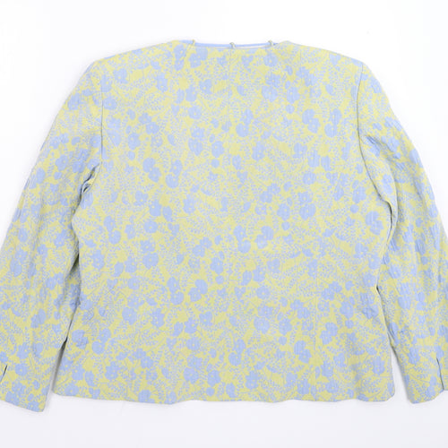 Belinda Womens Multicoloured Floral  Jacket Blazer Size 16