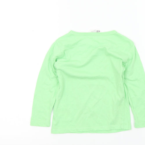 H&M Boys Green Colourblock  Basic T-Shirt Size 2-3 Years  - dinasour