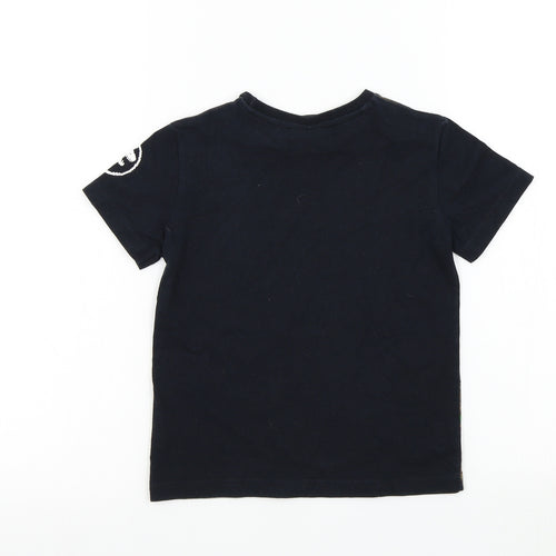 NEXT Boys Black Colourblock  Basic T-Shirt Size 4 Years  - LEGO