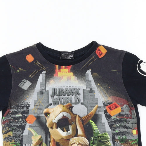 NEXT Boys Black Colourblock  Basic T-Shirt Size 4 Years  - LEGO