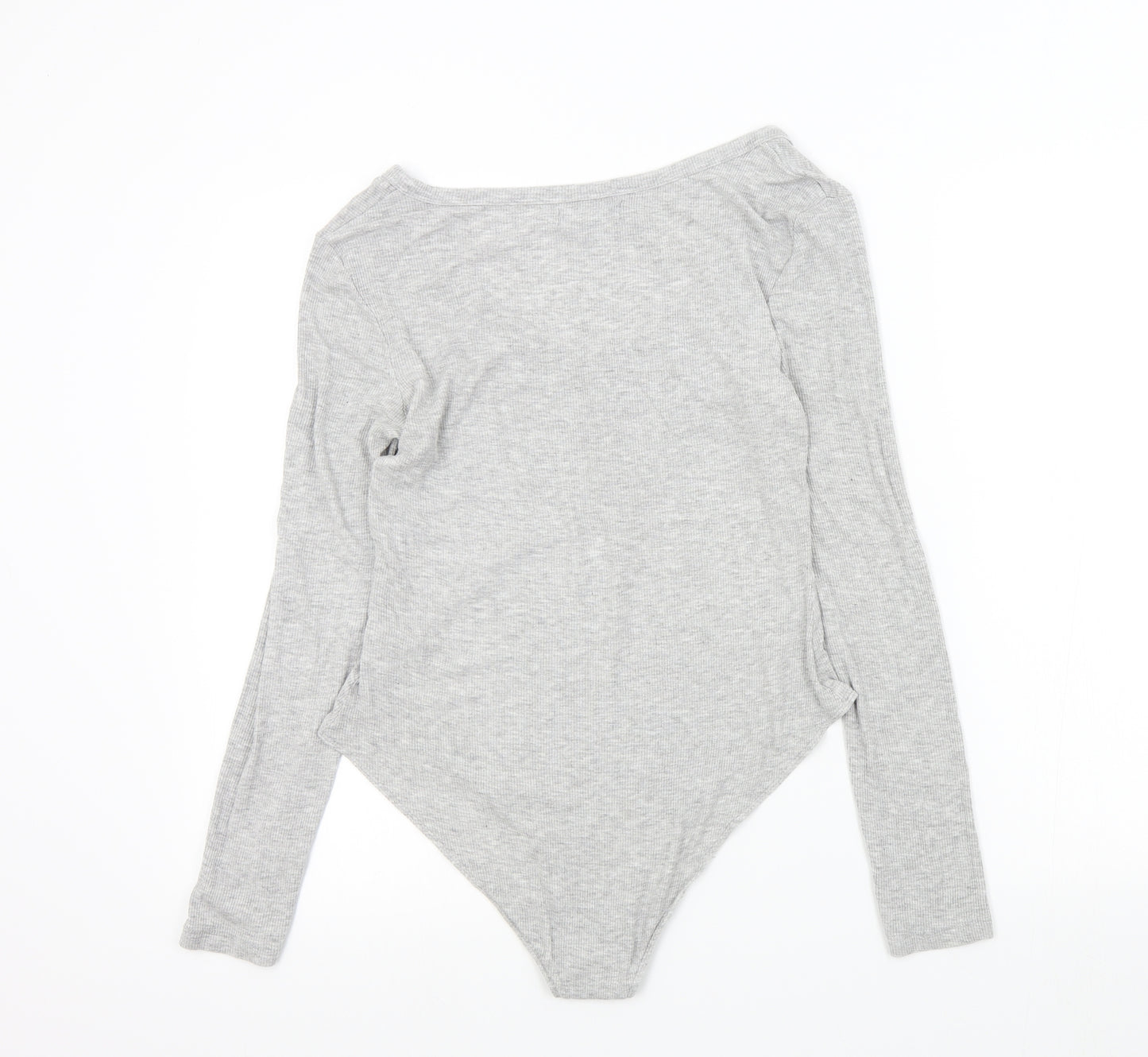 Brave Soul Womens Grey Colourblock  Bodysuit One-Piece Size M