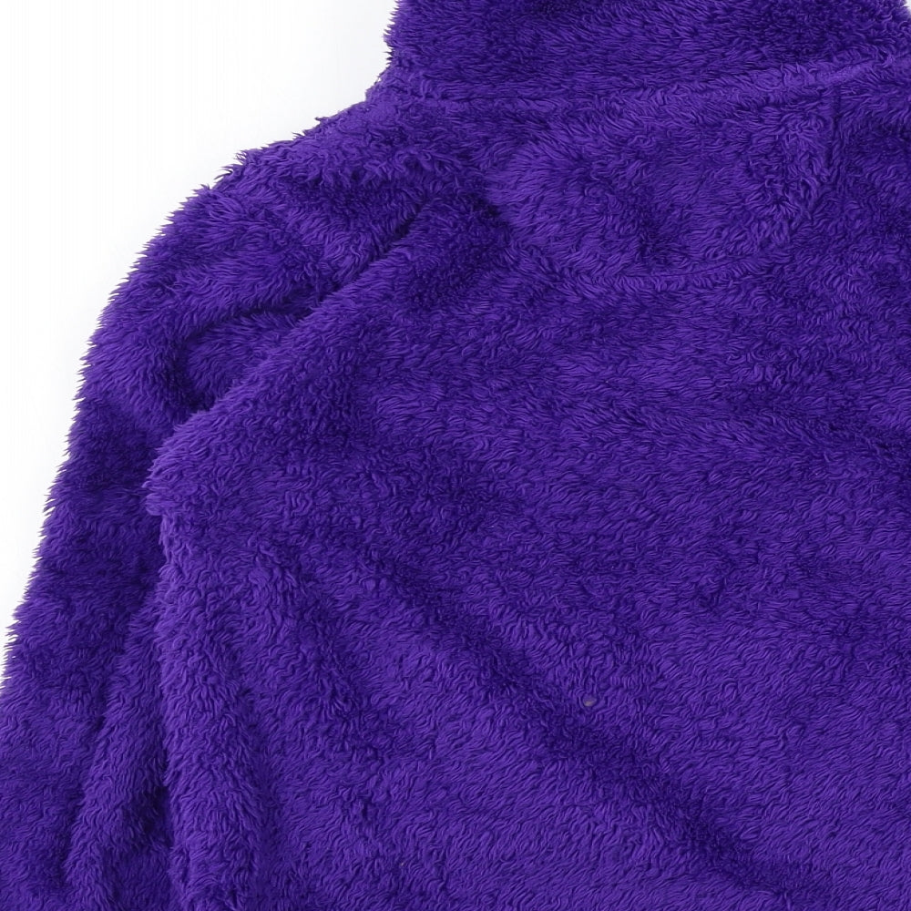 Gelert Girls Purple Colourblock  Pullover Jumper Size 9-10 Years