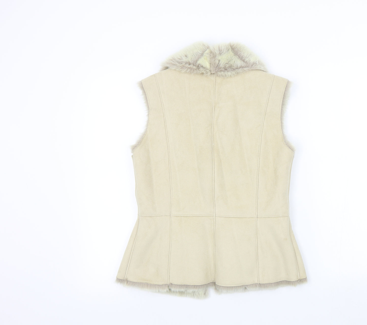 Debenhams Womens Beige   Jacket Waistcoat Size 10