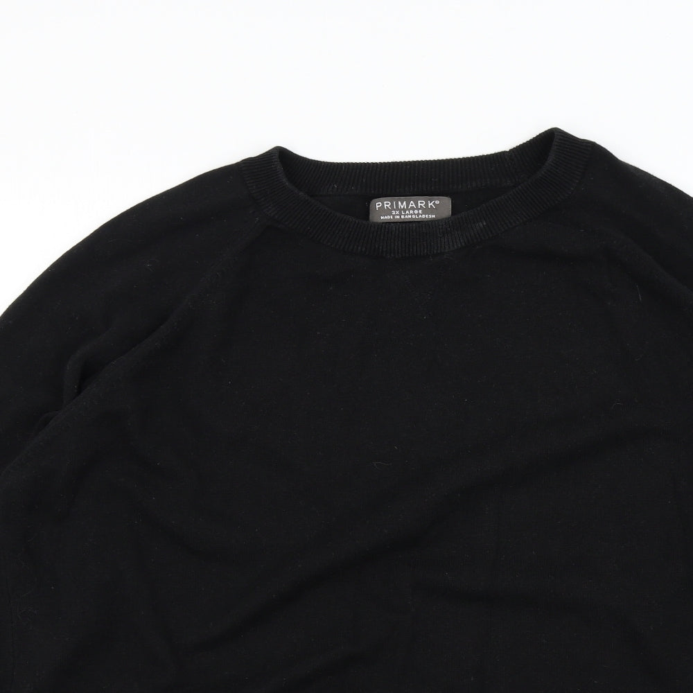 Primark Mens Black   Pullover Jumper Size 3XL