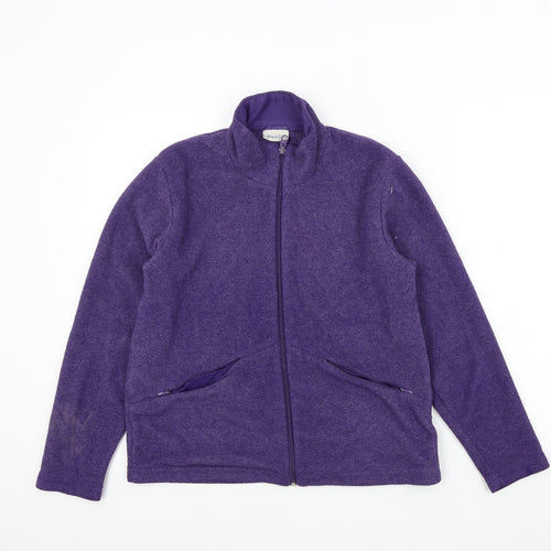 Joie De Vivre Womens Purple   Full Zip Jumper Size M
