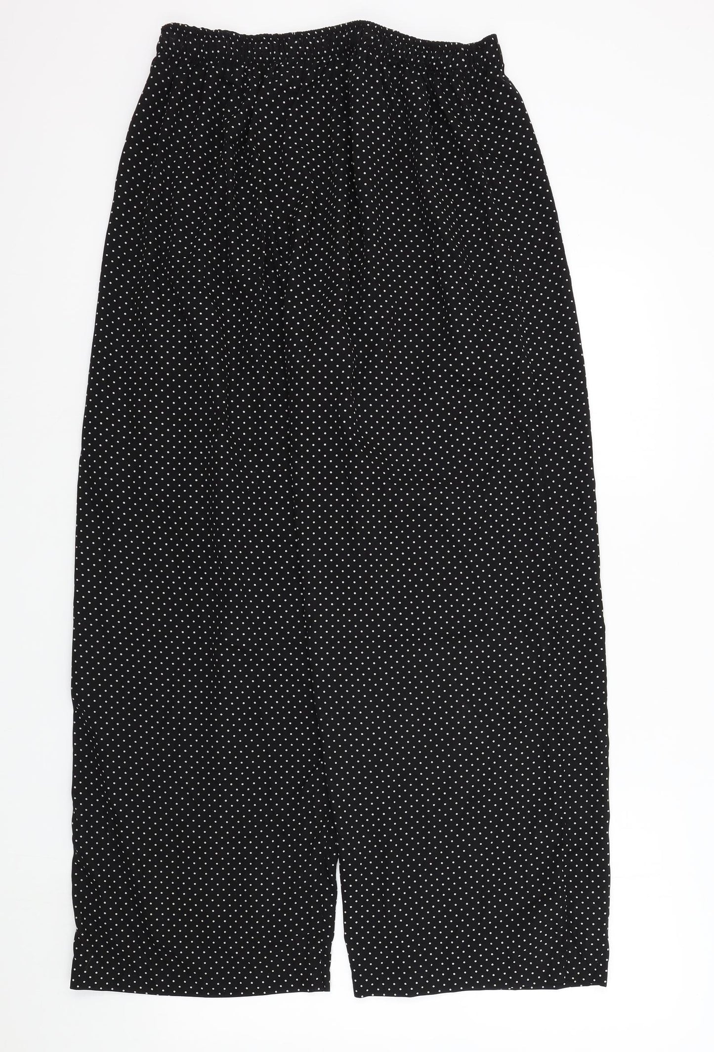 ORIGINALS Womens Black Polka Dot  Trousers  Size M L27 in