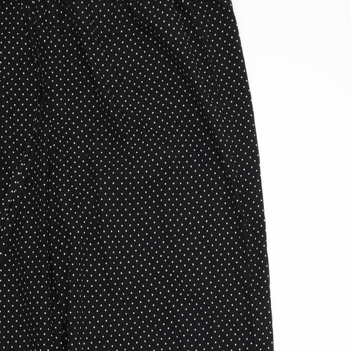 ORIGINALS Womens Black Polka Dot  Trousers  Size M L27 in