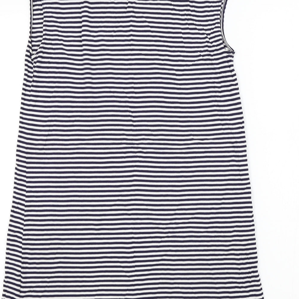Gap Womens Blue Striped  T-Shirt Dress  Size S