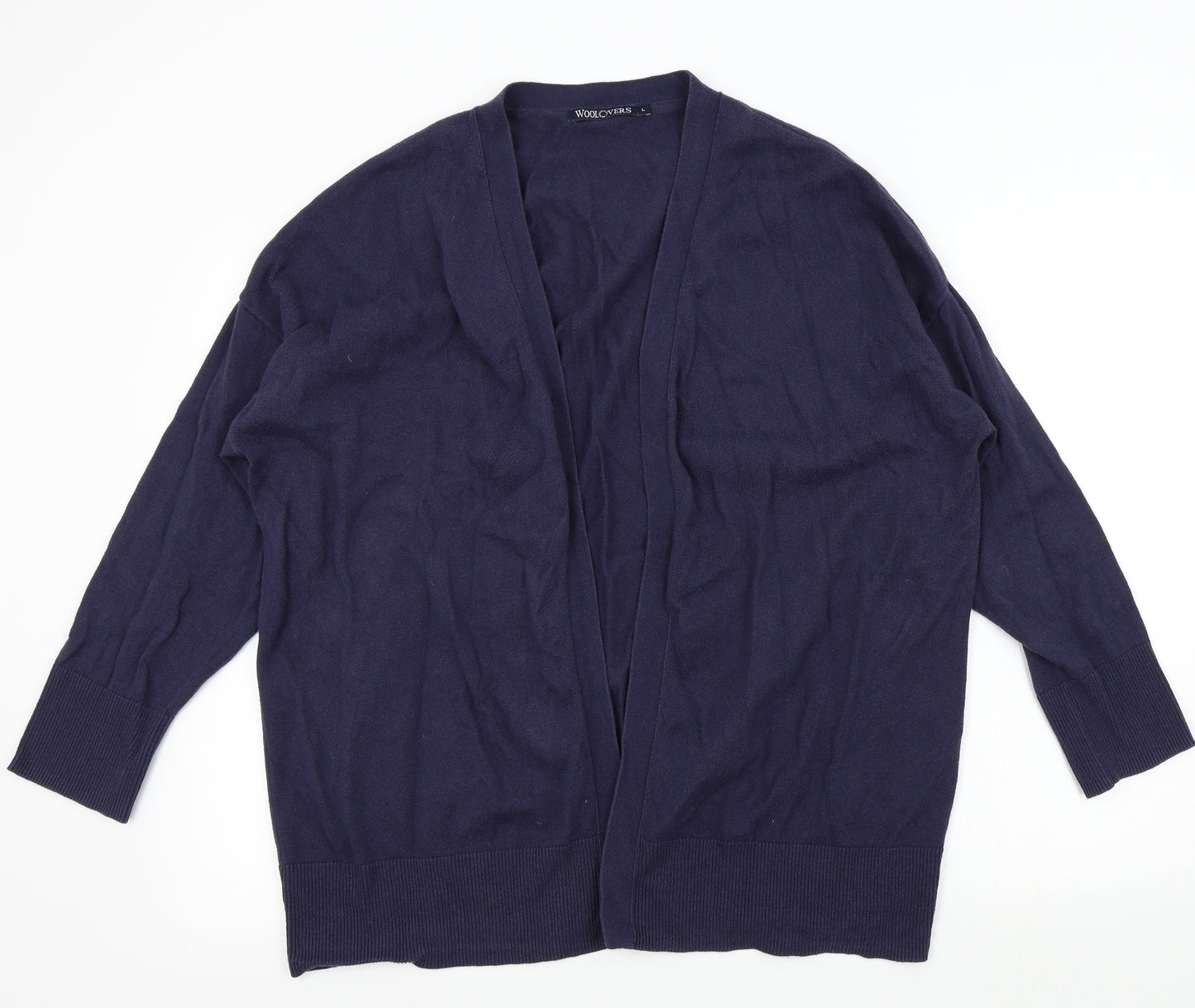 Woolovers Womens Blue   Cardigan Jumper Size L
