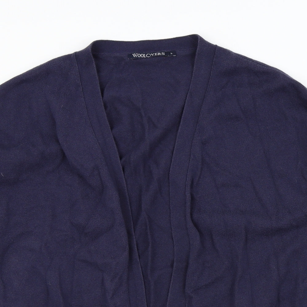 Woolovers Womens Blue   Cardigan Jumper Size L