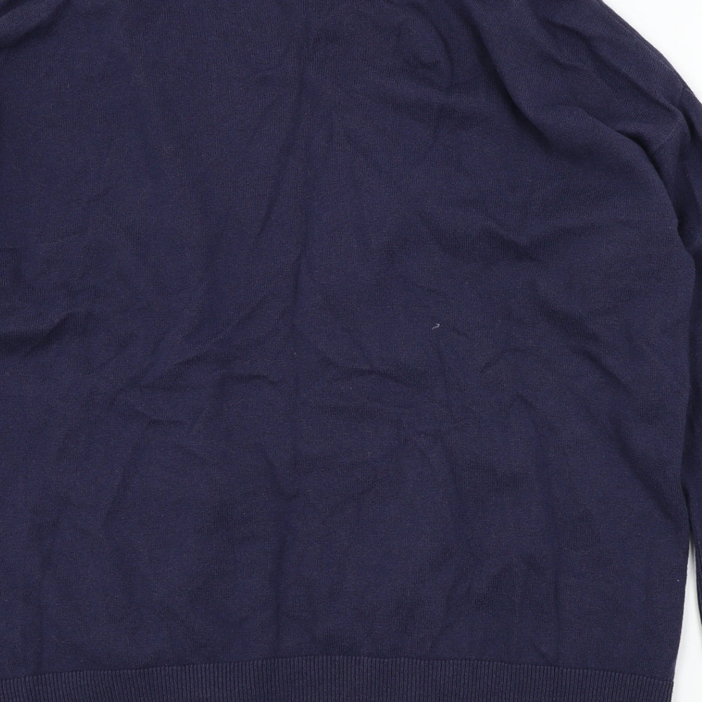 Woolovers Womens Blue   Cardigan Jumper Size L