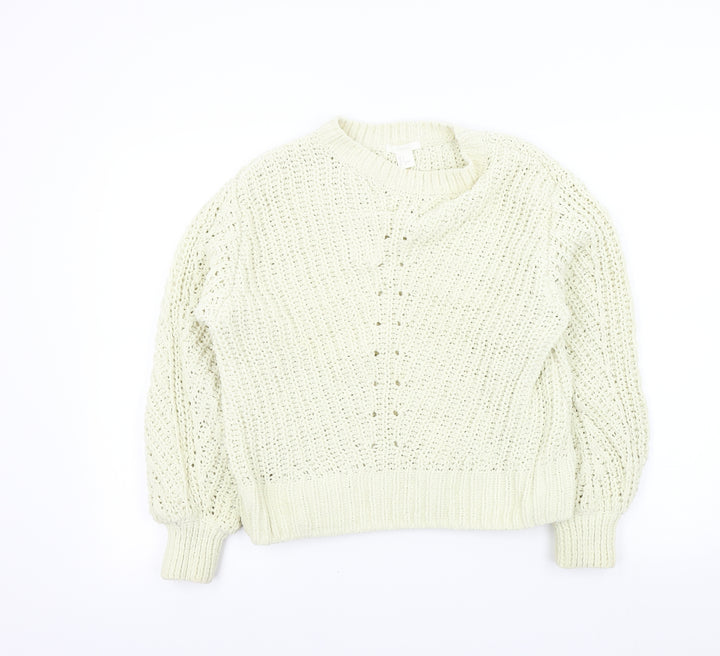 H&M Womens Beige   Pullover Jumper Size S