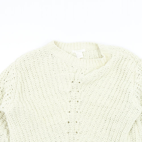 H&M Womens Beige   Pullover Jumper Size S