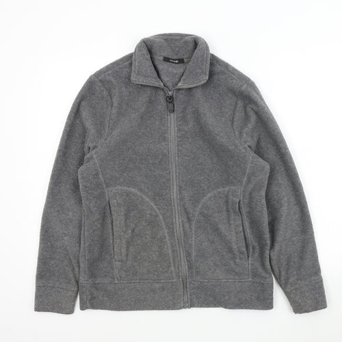 George Womens Grey   Full Zip Jumper Size S
