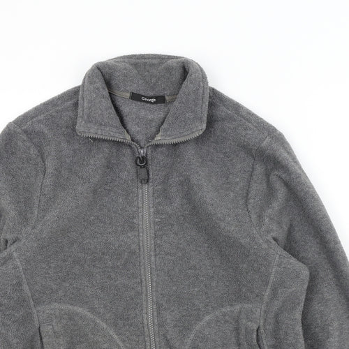 George Womens Grey   Full Zip Jumper Size S